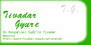 tivadar gyure business card